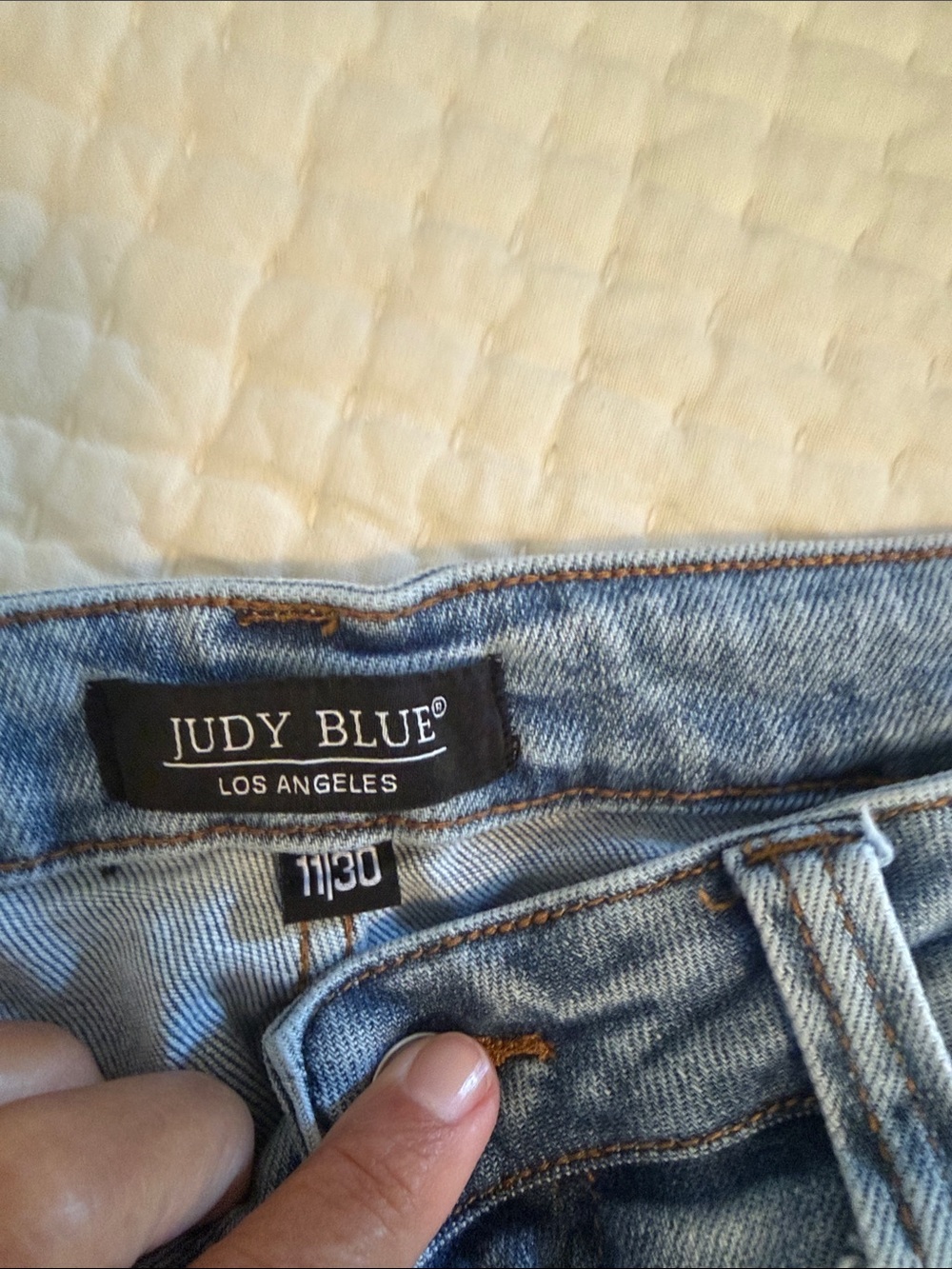 Judy Blue Light Indigo Straight Leg Jeans - Picture 2 of 3